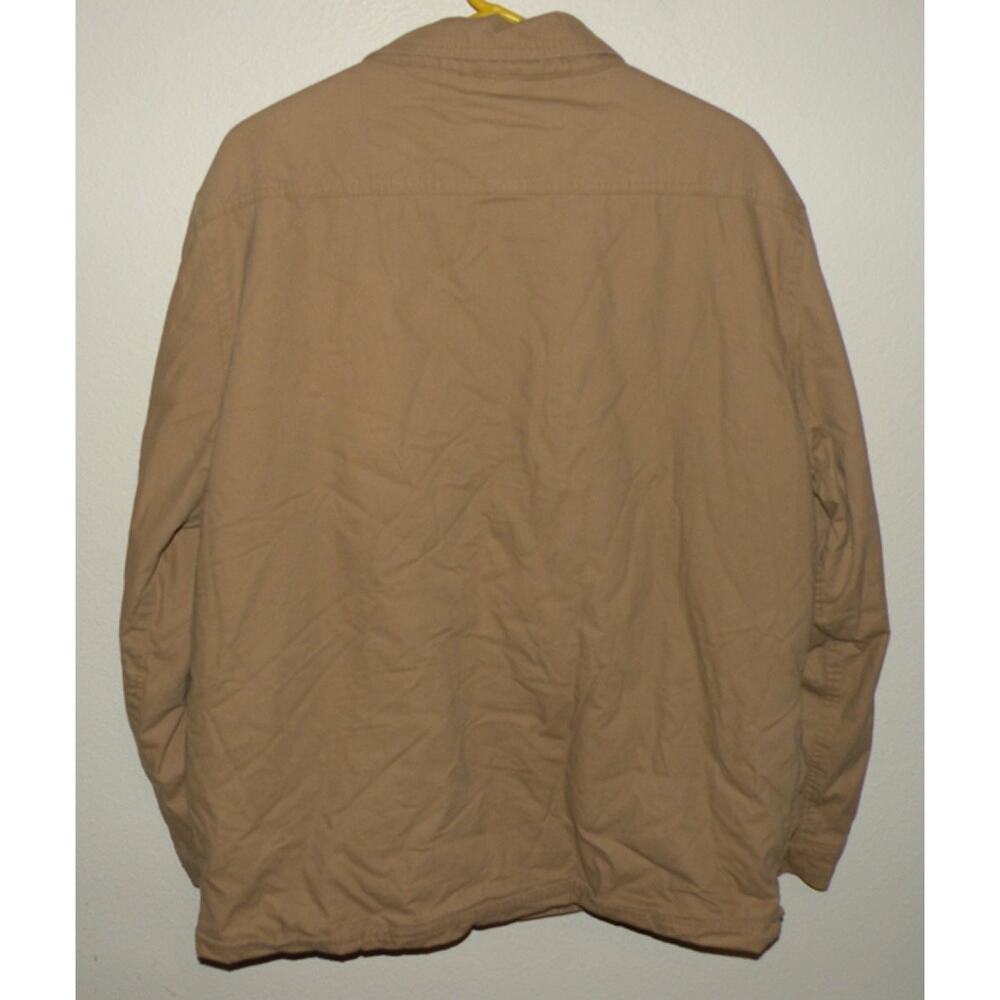 MBX Trade Mark Men’s XL Snap Fleece Lined Chore Jacket Coat Tan Southwest Inside - Picture 3 of 4